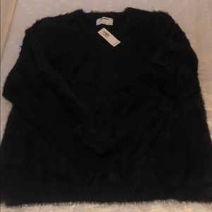 Black fuzzy sweater